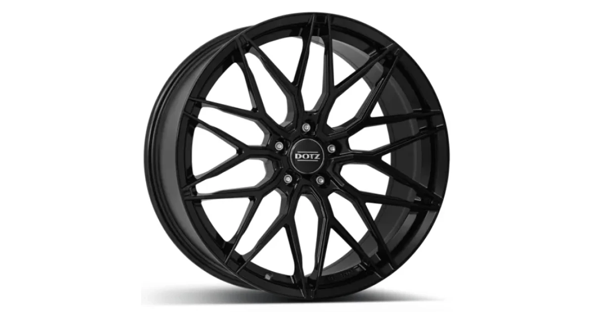 DOTZ Suzuka Black. Glossy black aluminum wheel from Oulu