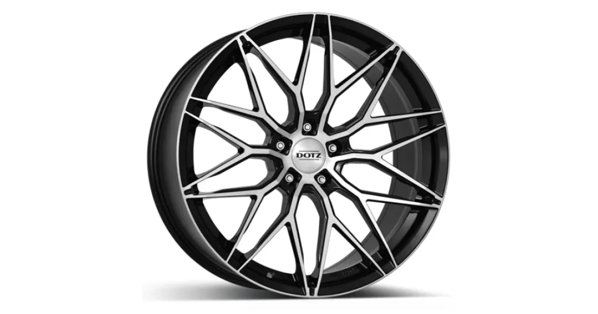DOTZ Suzuka Dark. Polished black aluminum wheel from Oulu