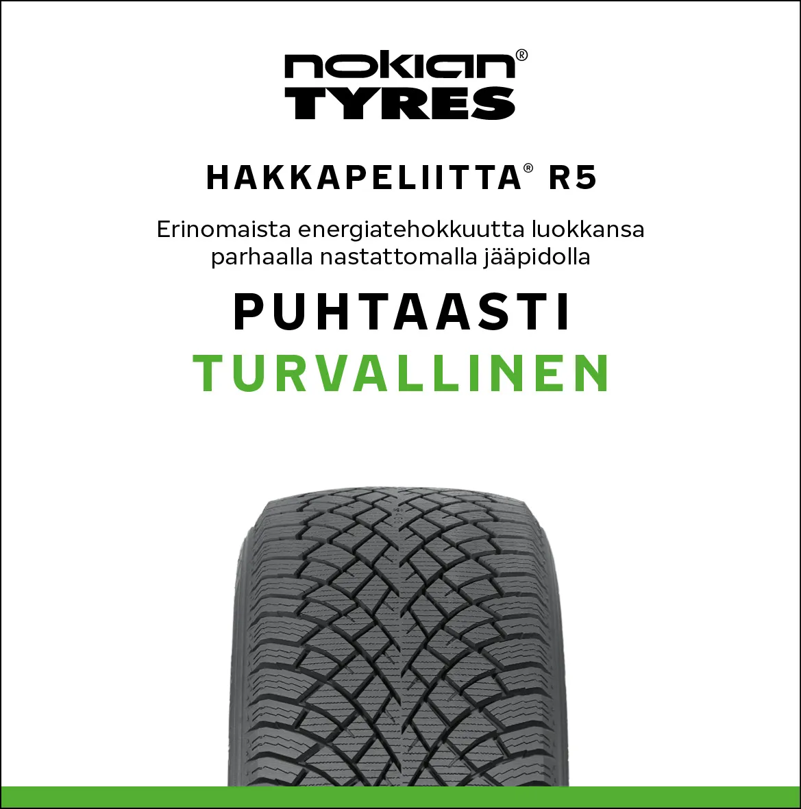 Nokian Hakkapeliitta R5 EV friction tires in Oulu » Teräs-rengas Oy