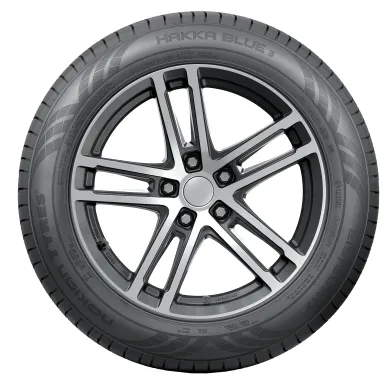 Nokian Tyres Hakka Blue 3 sidewall with rim image