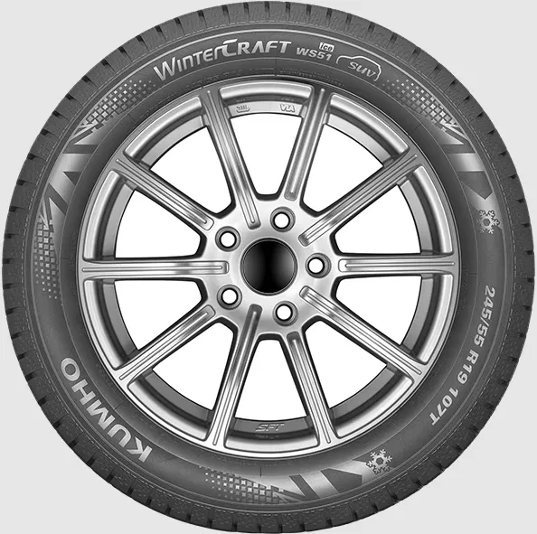 Kumho WinterCraft SUV ICE WS51. Friction tires for SUVs. » Teräs