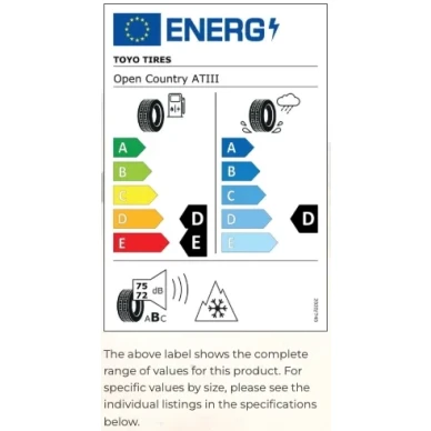 Toyo Open Country AT 3 Maastoautonrengas 3 kuva